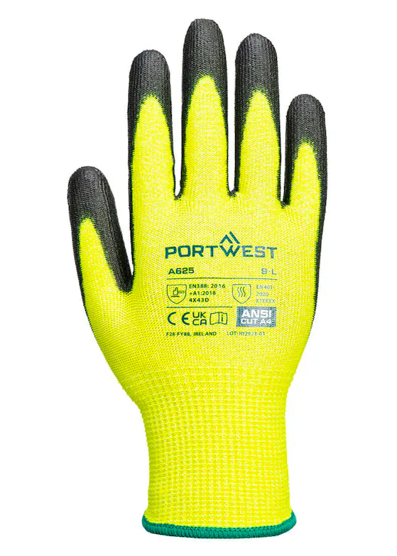 Portwest Vis-Tex Cut-Resistant Glove - PU
