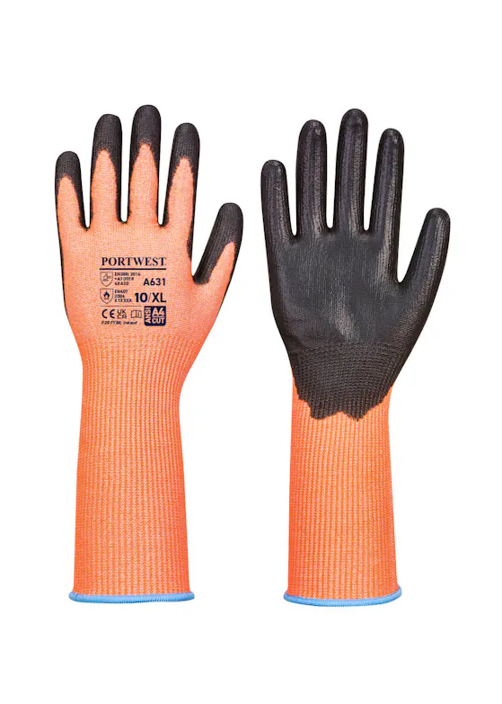 Portwest Vis-Tex Cut Glove, Long Cuff