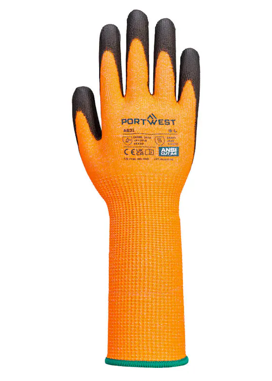 Portwest Vis-Tex Cut Glove, Long Cuff