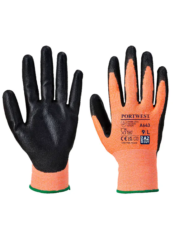 Portwest Amber Cut Glove - Nitrile Foam