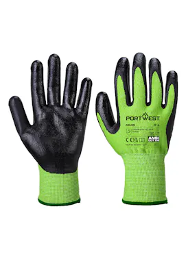 Portwest Green Cut Glove - Nitrile Foam