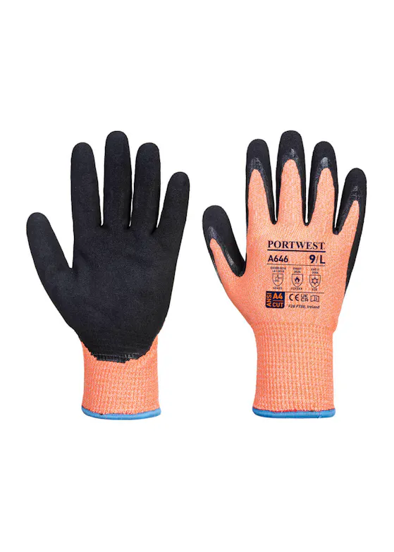 Portwest Vis-Tex Winter HR Cut Glove Nitrile