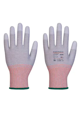 Portwest LR13 ESD PU Fingertip Cut Gloves (12 pairs)