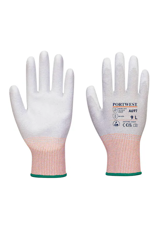 Portwest LR13 ESD PU Palm Glove (12 Pairs)