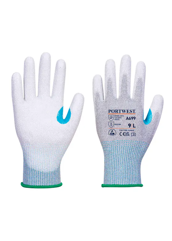 Portwest MR13 ESD PU Palm Gloves (12 pairs)