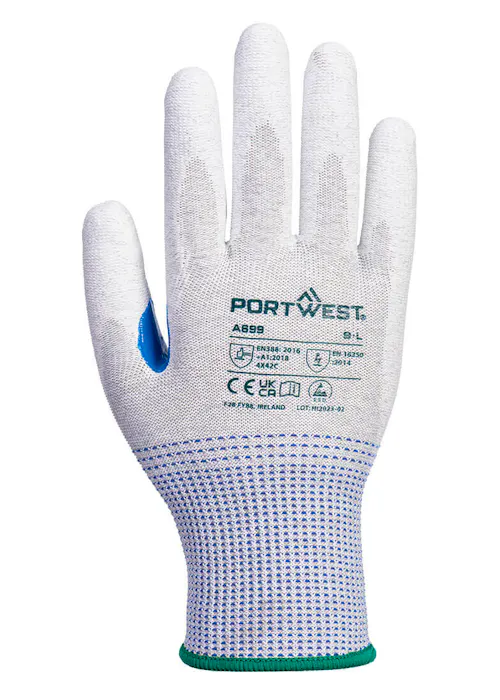 Portwest MR13 ESD PU Palm Glove (12 paires)