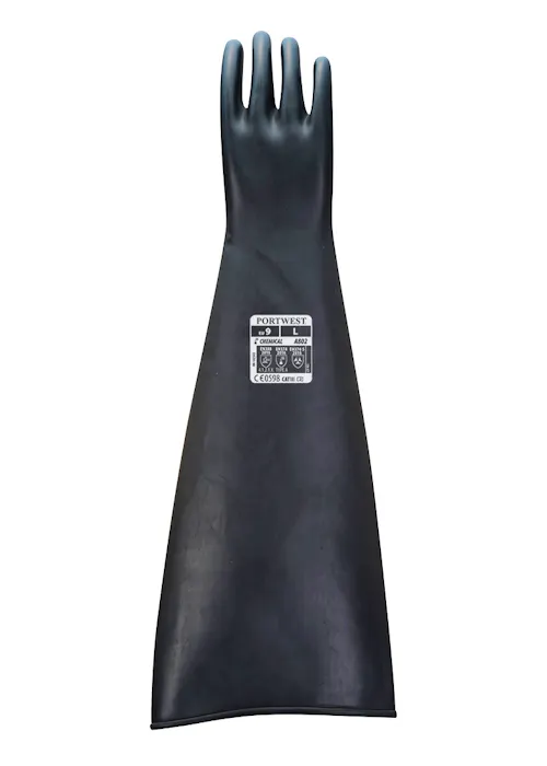 Portwest Heavyweight Latex Rubber Gauntlet 600mm