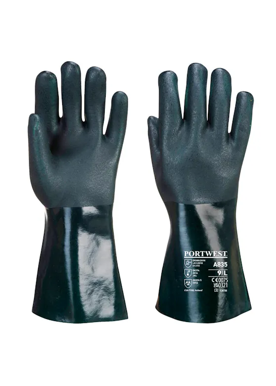 Portwest Double Dipped PVC Gauntlet 35cm