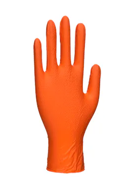 Portwest Orange HD Disposable Gloves (100 pieces)