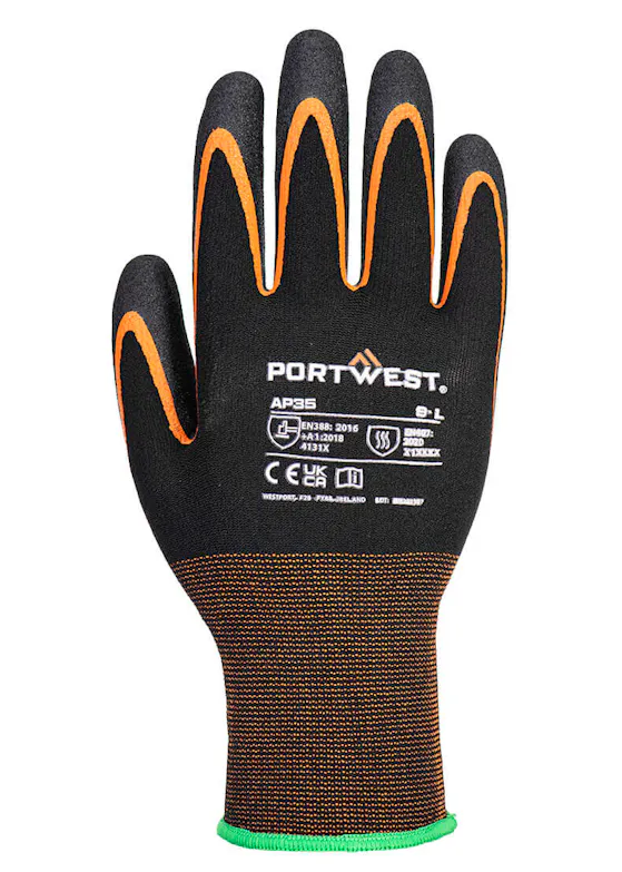 Portwest Rutschfestigkeit 15 Nitrile Double-Palm Gloves