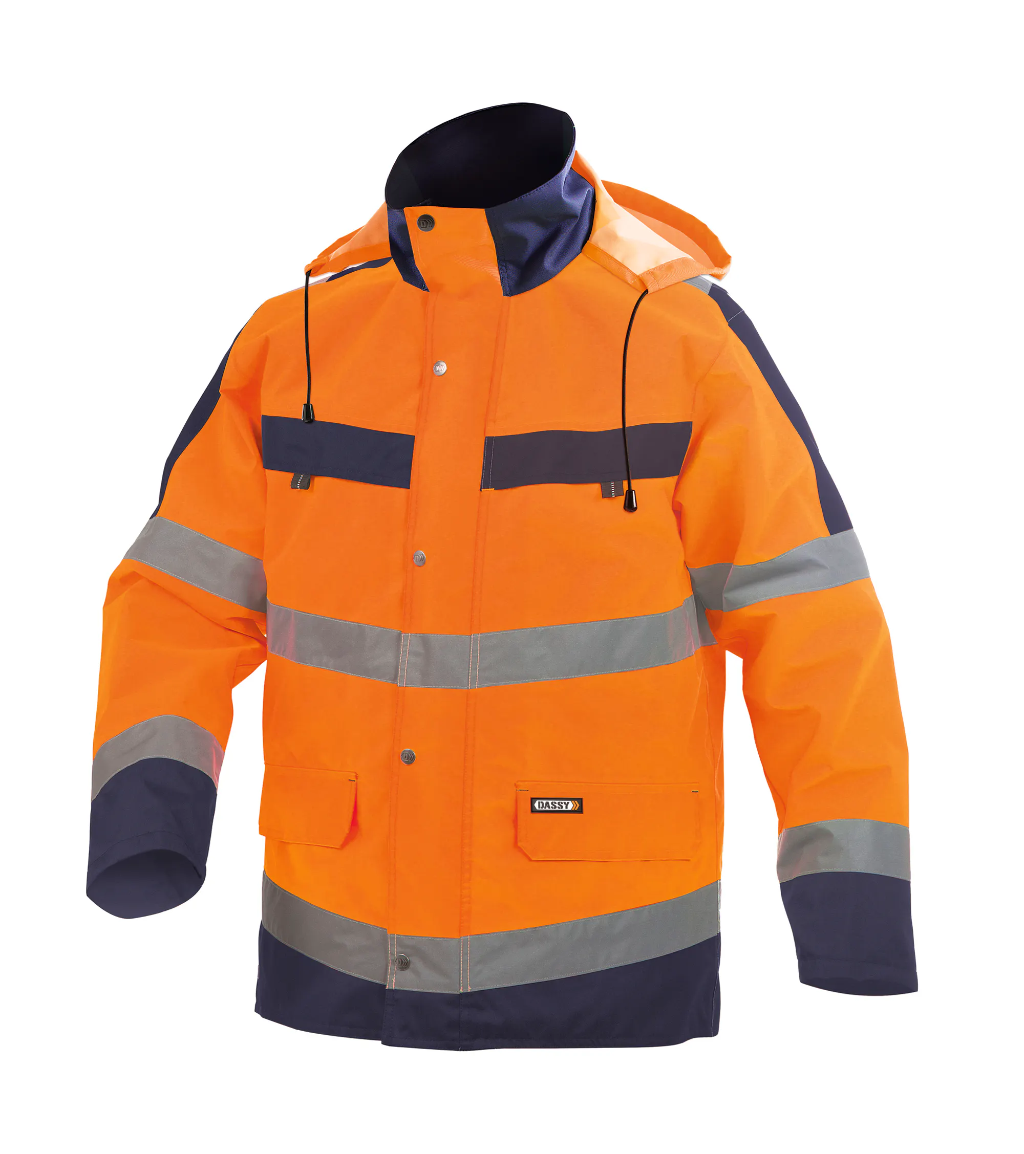 Orange/Marineblau