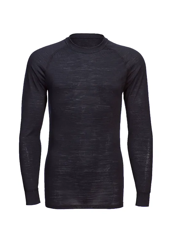 Portwest B183 T-Shirt, Merinowolle, Rundhals, Langarm