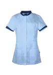 azur blauw/marine