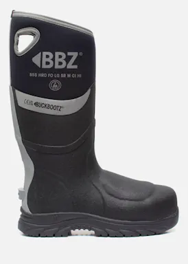Buckbootz Neopreen Laars Zwart Metatarsal S5S Werklaars Hoog