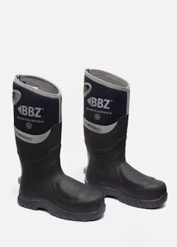 Buckbootz Neopreen Laars Zwart Metatarsal S5S Werkschoen Hoog miniatuur