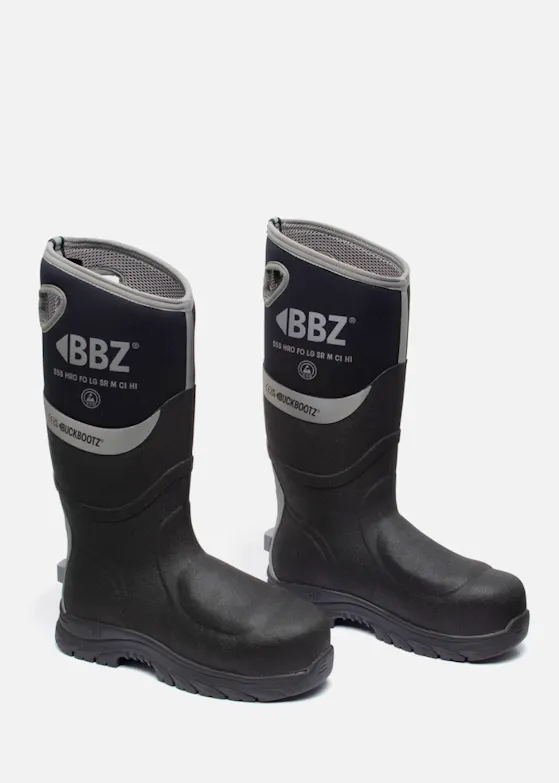 Buckbootz Neopreen Laars Zwart Metatarsal S5S Werklaars Hoog