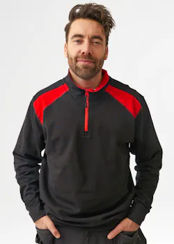 Blåkläder 33531158 Sweatshirt Bi-Colour met Halve Rits Reflecterend Schilder