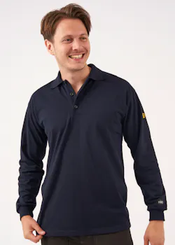Blåkläder 3374 Vlamvertragende Piqué Polo lange mouw miniatuur