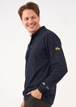 Blåkläder 3374 Vlamvertragende Piqué Polo lange mouw miniatuur