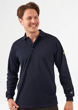 Blåkläder 3374 Vlamvertragende Piqué Polo lange mouw