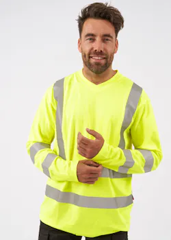 Blåkläder 3385 T-shirt lange mouw High Vis miniatuur