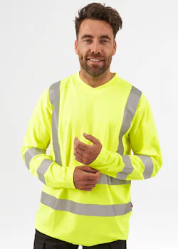 Blåkläder 3385 T-shirt lange mouw High Vis