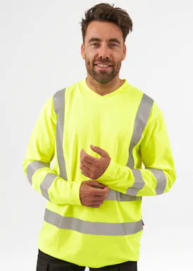 Blåkläder 3385 T-shirt lange mouw High Vis