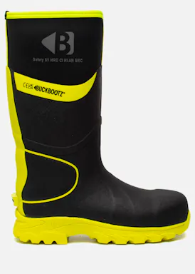 Buckbootz BBZ8000 S5S Werklaars Zwart/Geel