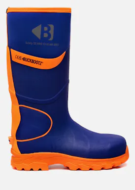 Buckbootz BBZ8000 S5-Arbeitsstiefel, blau / orange