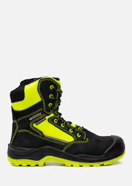 Buckbootz Buckz BVIZ1 High-Vis, hoher Sicherheitsschuh, S3 Gelb/Schwarz