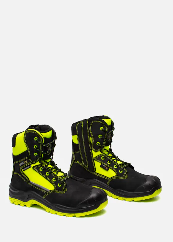 Buckbootz Buckz BVIZ1 Highviz Hoge Werkschoen S3 Geel/Zwart