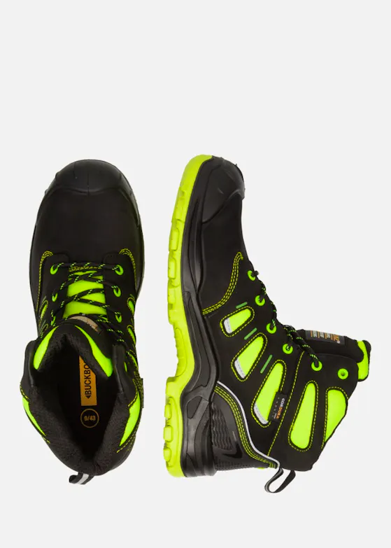 Buckbootz Buckz BVIZ2 Highviz Werkschoen S3 Oranje/Zwart