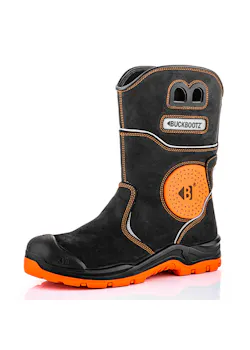 Buckbootz BVIZ50RBK Werklaars S7S Zwart/Oranje miniatuur