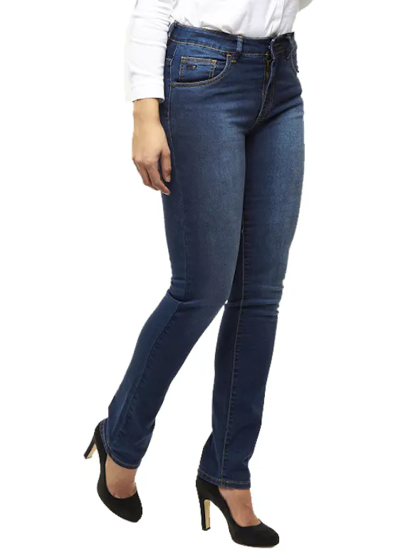 247 Dames Jeans Rose S17 Sand Blasted Dark Blue