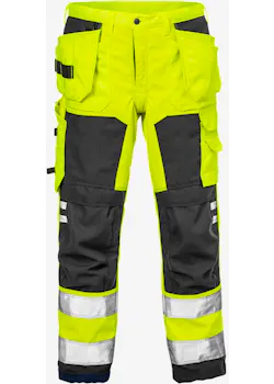 Fristads High Vis Softshell Werkbroek Klasse 2 2083 Wyh miniatuur