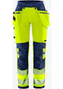 Fristads High Vis Green werkbroek dames stretch klasse 2 2664 GSTP miniatuur
