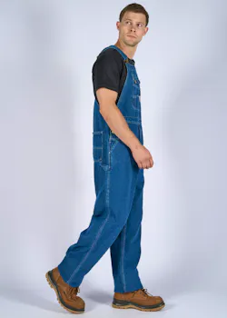 Carhartt 104672 Denim Bib Overall Loose Fit Regular Fit miniatuur