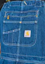 Carhartt 104672 Denim Bib Overall Loose Fit Regular Fit miniatuur