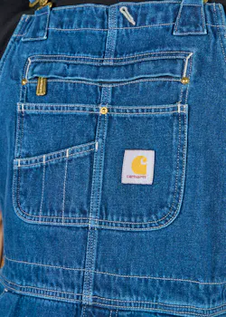 Carhartt 104672 Denim Bib Overall Loose Fit Regular Fit miniatuur