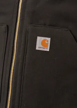 Carhartt V01 Duck Insulated Rib Collar Bodywarmer Comfort Fit miniatuur