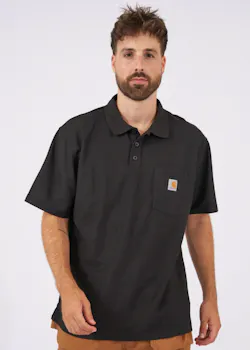 Carhartt Force Delmont 103569 Poloshirt Cotton Pocket Relaxed Fit miniatuur