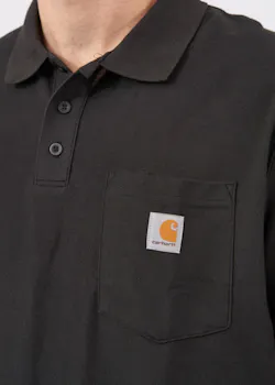 Carhartt Force Delmont 103569 Poloshirt Cotton Pocket Relaxed Fit miniatuur