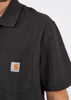 Carhartt Force Delmont 103569 Poloshirt Cotton Pocket Relaxed Fit miniatuur