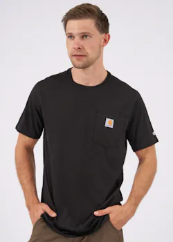 Carhartt 104616 T-shirt SS Pocket Force Flex Regular Fit miniatuur