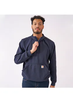 Carhartt Loose Fit Midweight Quarter Zip Mock Neck Sweatshirt miniatuur