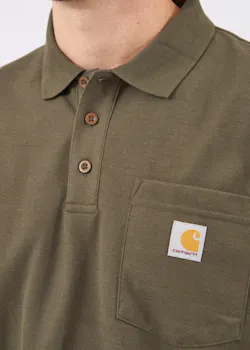 Carhartt Midweight Short-Sleeve Pocket K570 Poloshirt Loose Fit miniatuur