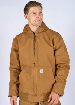 Loose Fit Washed Duck Insulated Active Jack miniatuur