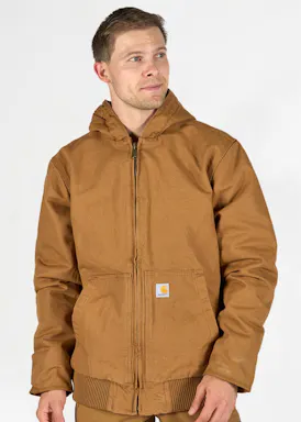 Loose-Fit Washed Duck Insulated Active Jacket