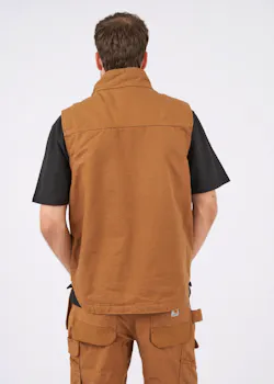 Carhartt 104277 Vest Washed Duck Sherpa-Lined Mock-Neck miniatuur
