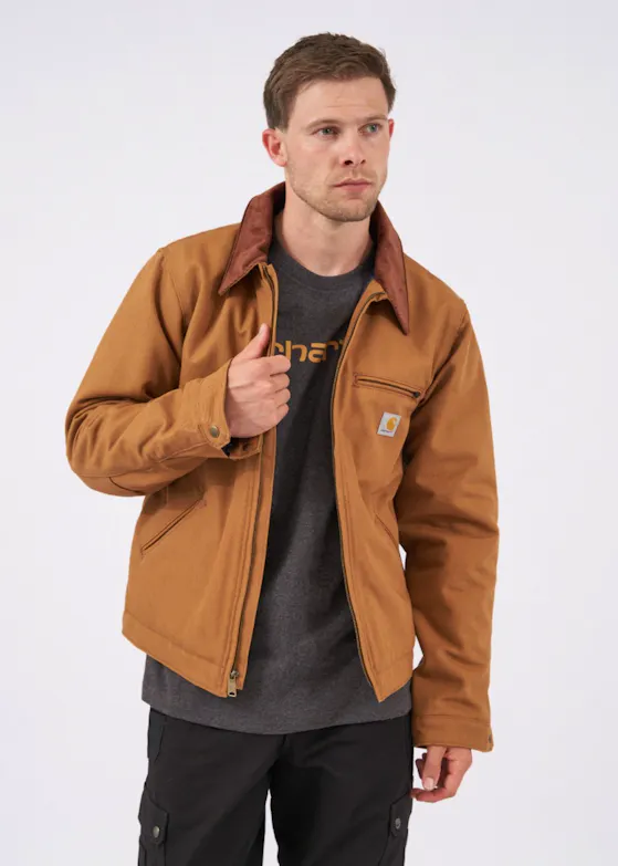 Carhartt Relaxed-Fit Duck-Blanket-Lined Detroit Jacket